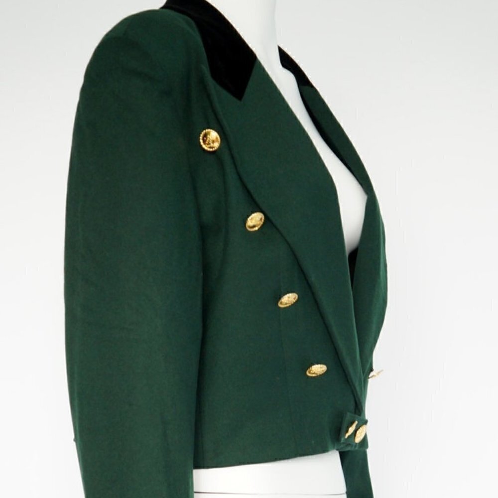 𝅺vintage Escada by Margaretha Ley Short Waist Jacket EU 34 - Picture 4 of 13